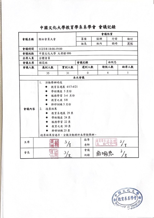111-2期初會議紀錄